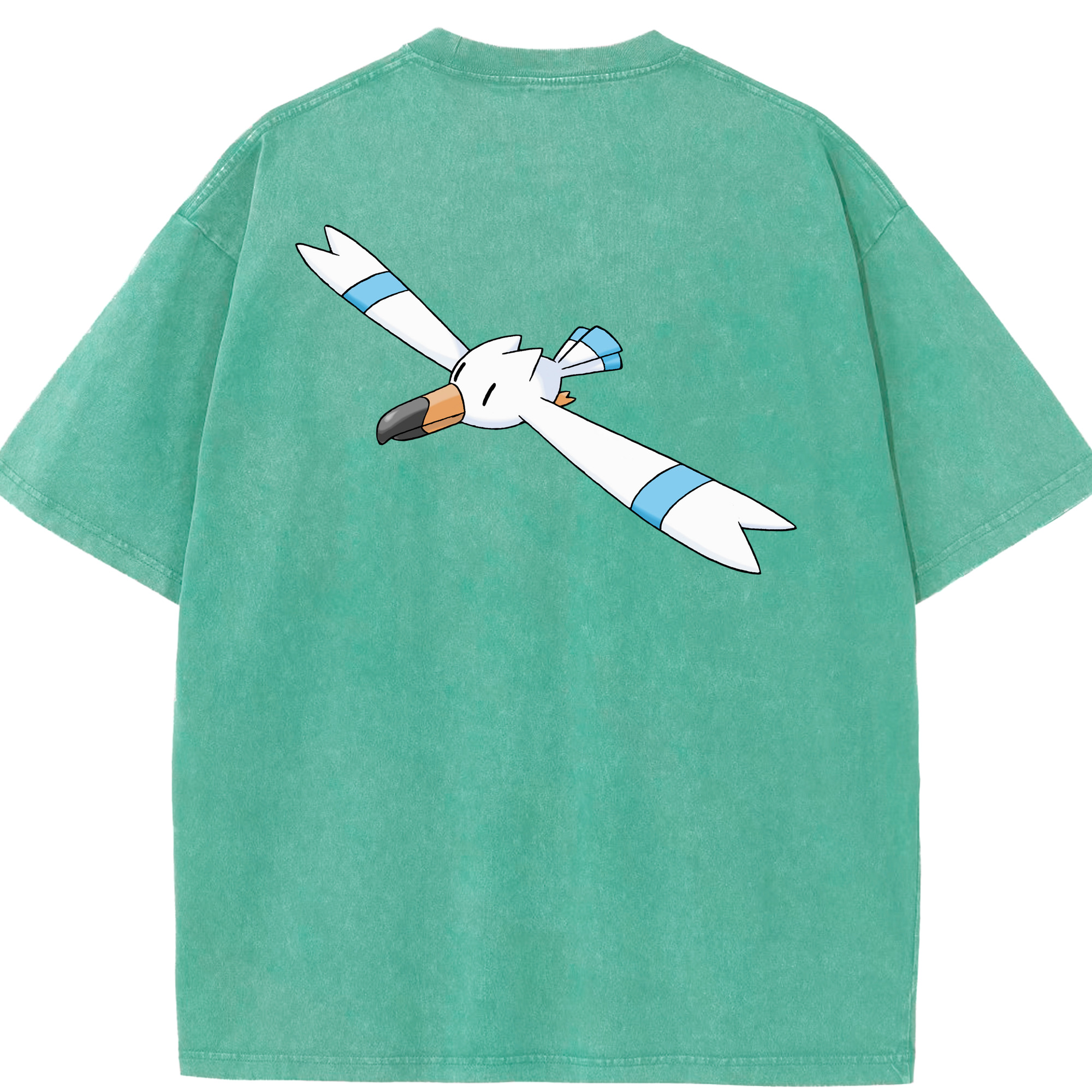 （画像用） ポケットモンスター Pokémon 綿100% ヴィンテージ風 半袖Tシャツ（背面プリント）